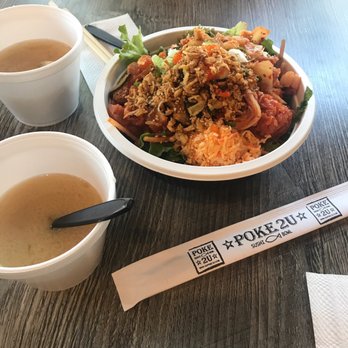 Poke 2U - Large poke bowl and Miso soup - Poke Near Me - Tempe, Arizona Poke 2U - Large poke bowl and Miso soup - Poke Near Me - Tempe, Arizona