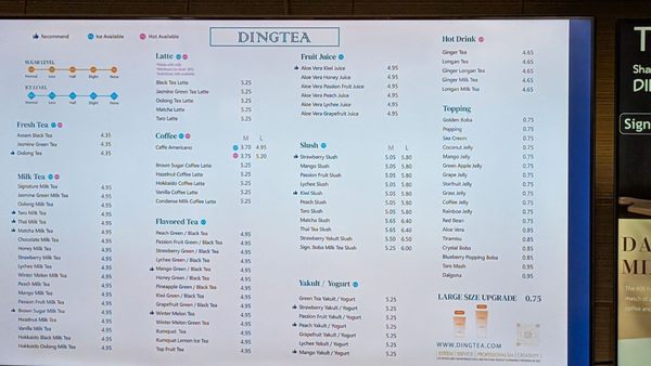 Menu photo 1 Ding Tea Sugar Land Sugar Land, TX Menu photo 1 Ding Tea Sugar Land Sugar Land, TX