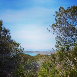 Parque Natural de las Salinas de La Mata y Torrevieja - View of Salina de La Mata (Laguna de La Mata, La Mata Salt Lake) from a hill