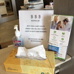 Lahey Health Hub - Patient Info, no cash accepted