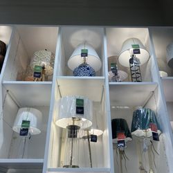 Homesense - Lamp on top shelf $79