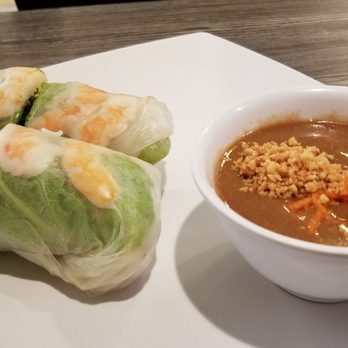 Pho 45 - Goi Cuon, not great: missing slice of pork, herbs, etc. But peanut sauce was superb. - Vietnamese Near Me - La Mirada, California Pho 45 - Goi Cuon, not great: missing slice of pork, herbs, etc. But peanut sauce was superb. - Vietnamese Near Me - La Mirada, California