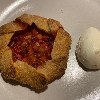 Flea Street - Strawberry rhubarb galette - New American Near Me - Menlo Park, California Flea Street - Strawberry rhubarb galette - New American Near Me - Menlo Park, California
