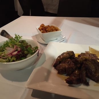 Sosta Argentinian Kitchen - All of my meal; salad, lamb , chips - American Near Me - Adelaide, SA