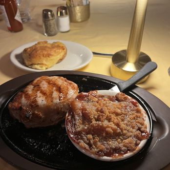 Dutch's At Silver Tree - Boneless pork chop with apple crisp - Seafood Near Me - Oakland, Maryland Dutch's At Silver Tree - Boneless pork chop with apple crisp - Seafood Near Me - Oakland, Maryland