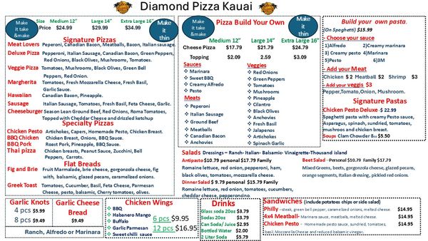 Menu photo 4 Vivi's Pizza & Pasta Kapaʻa, HI Menu photo 4 Vivi's Pizza & Pasta Kapaʻa, HI