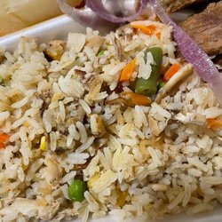 Fancy Fruits & Produce - Dirty rice with veggies and shredded chicken