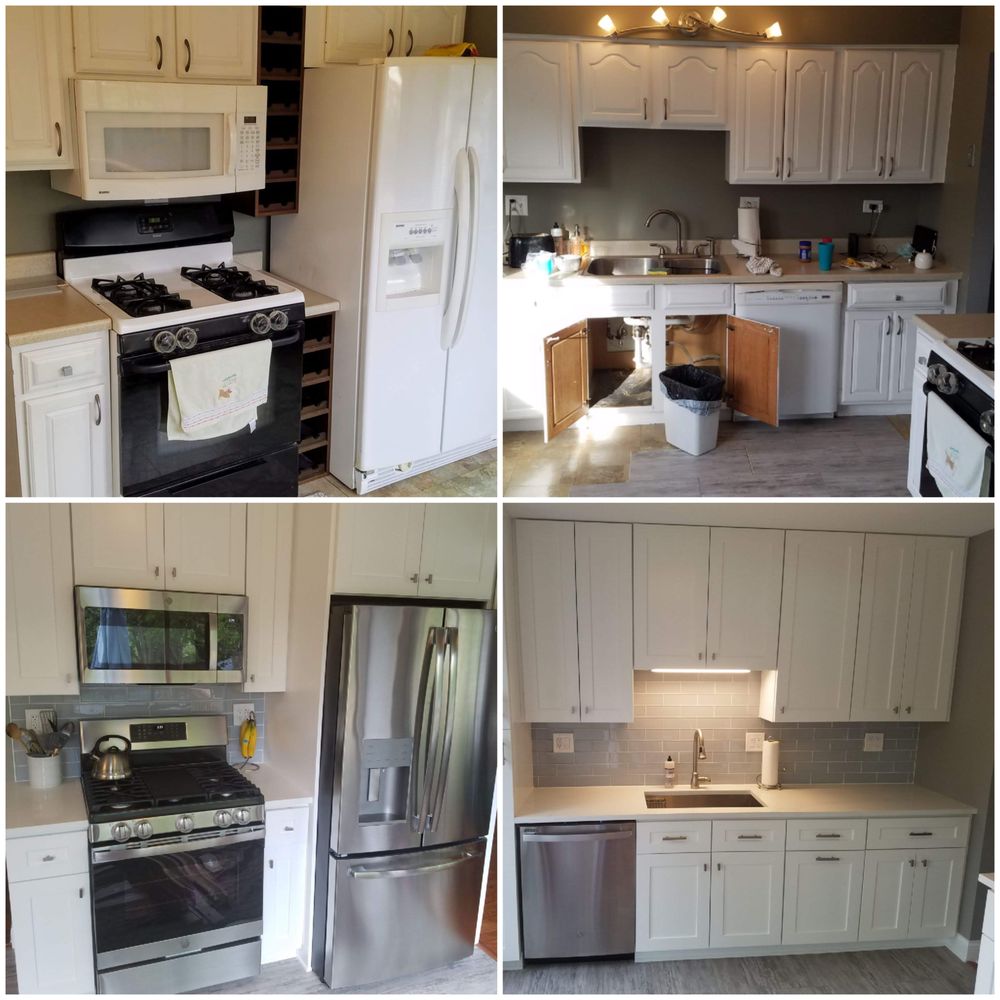 Independent Remodeling - Before is on top, after is on bottom. - General Contractors Near Me - Bloomingdale, Illinois Independent Remodeling - Before is on top, after is on bottom. - General Contractors Near Me - Bloomingdale, Illinois