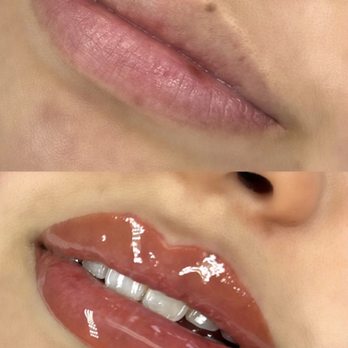 Modern Face Studio - Lip Blushing before and right after procedure - Eyebrow Services Near Me - Alhambra, California Modern Face Studio - Lip Blushing before and right after procedure - Eyebrow Services Near Me - Alhambra, California