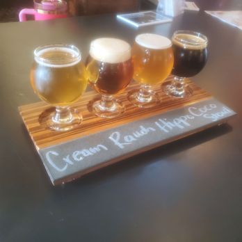 Silver Lake Brewing Project - The flight my son enjoyed - Breweries Near Me - Perry, New York