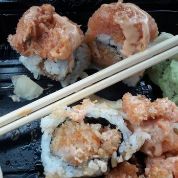 Kumo Sushi - complete mush inside the roll and for the topping. salmon roll I think? awful. - Japanese Near Me - Herndon, Virginia Kumo Sushi - complete mush inside the roll and for the topping. salmon roll I think? awful. - Japanese Near Me - Herndon, Virginia