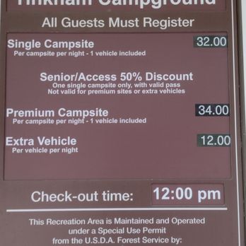 Tinkham Campground - Campground prices - Campgrounds Near Me - Bend, Washington