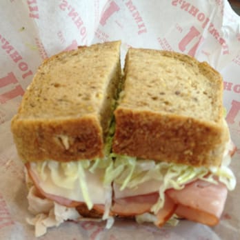 Jimmy John's - The #11 (Country Club) on wheat. The white bread is "sub" style, wheat is very thick slices from a load. - Sandwiches Near Me - Baltimore, Maryland