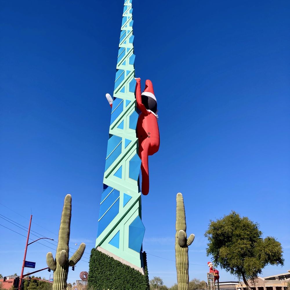Frank Lloyd Wright Spire - Elf with cacti - Landmarks & Historical Buildings Near Me - Scottsdale, Arizona Frank Lloyd Wright Spire - Elf with cacti - Landmarks & Historical Buildings Near Me - Scottsdale, Arizona