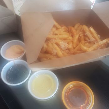 In Ramen - DAP FRIES $9.99. RUN AWAY! Even if these were floating in sauce this is easily a $4.99 appetizer. Mayo, eel sauce, spicy mustard. - Ramen Near Me - Dania Beach, Florida In Ramen - DAP FRIES $9.99. RUN AWAY! Even if these were floating in sauce this is easily a $4.99 appetizer. Mayo, eel sauce, spicy mustard. - Ramen Near Me - Dania Beach, Florida
