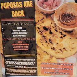 The papusa menu