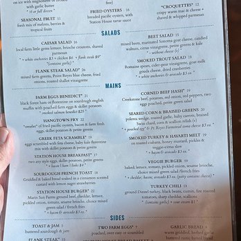 Station House Cafe - Menu - brunch - Breakfast & Brunch Near Me - Point Reyes Station, California Station House Cafe - Menu - brunch - Breakfast & Brunch Near Me - Point Reyes Station, California