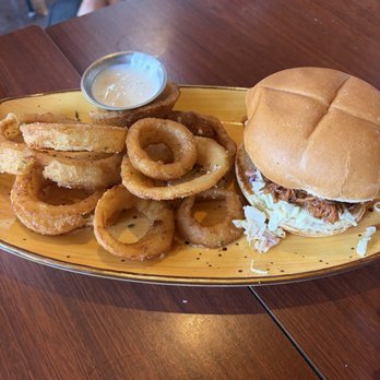 Laughing Monk Brewing - Pulled pork sandwich - Gastropubs Near Me - Sunnyvale, California Laughing Monk Brewing - Pulled pork sandwich - Gastropubs Near Me - Sunnyvale, California