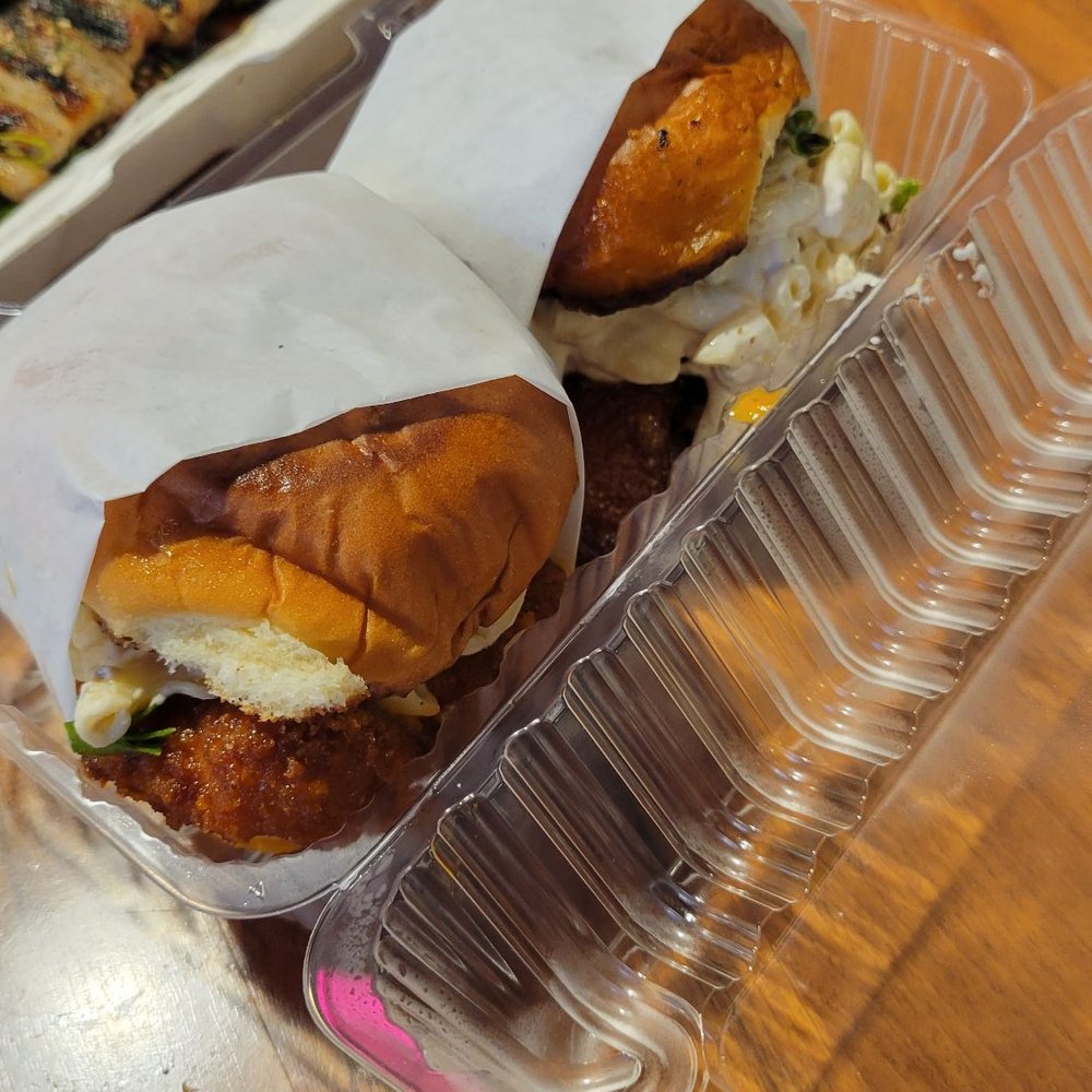 Shootz - Hot Kimchi Butter Katsu Chicken Sandwich - Hawaiian Near Me - Stanton, California Shootz - Hot Kimchi Butter Katsu Chicken Sandwich - Hawaiian Near Me - Stanton, California