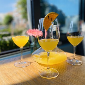 The Select - Orange Mimosa Pitcher was refreshing & delicious - Mediterranean Near Me - Sandy Springs, Georgia
