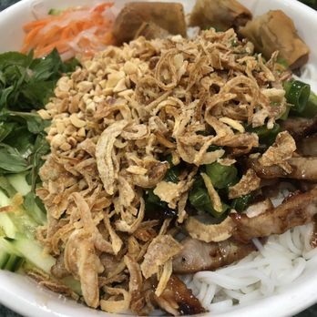 Pho Nam Lua - Bbq pork with eggroll and vermicelli noodles  Bun Thit Nuong - Vietnamese Near Me - Chicago, Illinois