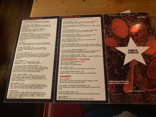Menu photo 5 Table Mesa Bentonville, AR