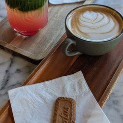 The Perfect Press Coffee - Watermelon Matcha (seasonal) and Praline Latte