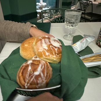 The Butterfly Supper Club - The rolls - two cinnamon rolls and two bread rolls, with bread sticks - Wine Bars Near Me - Beloit, Wisconsin
