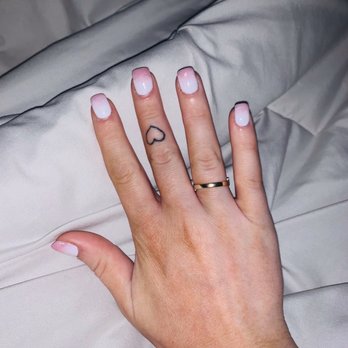 Ruby Nail Spa - Ombre SNS nails with a tip underneath by Jimmy - Nail Salons Near Me - Durham, North Carolina
