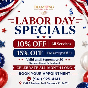 Diamond Nail Spa - A MONTH-LONG CELEBRATION AT DIAMOND NAIL SPA! - Nail Salons Near Me - Sarasota, Florida Diamond Nail Spa - A MONTH-LONG CELEBRATION AT DIAMOND NAIL SPA! - Nail Salons Near Me - Sarasota, Florida