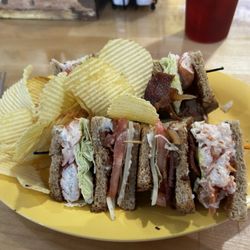 The Golden Egg Diner - Lobster Club. Quarter pound of lobster meat.  20 dollars.
