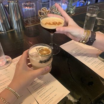 Aura Cocktails and Tapas - pink sands and espresso martini - Cocktail Bars Near Me - Statesboro, Georgia Aura Cocktails and Tapas - pink sands and espresso martini - Cocktail Bars Near Me - Statesboro, Georgia