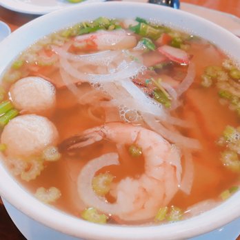 Pho Lovers - #40 Lovers Special Sea Food & Pork (Soup but can be dry) ... Jumbo Prawn, Imitation Crab Meat, Pork & Fish Ball w/ Noodle Soup - Vietnamese Near Me - Sunnyvale, California Pho Lovers - #40 Lovers Special Sea Food & Pork (Soup but can be dry) ... Jumbo Prawn, Imitation Crab Meat, Pork & Fish Ball w/ Noodle Soup - Vietnamese Near Me - Sunnyvale, California