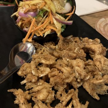 Khao Nom - Crispy Shrimp and Green Mango Salad - Desserts Near Me - Elmhurst, New York Khao Nom - Crispy Shrimp and Green Mango Salad - Desserts Near Me - Elmhurst, New York
