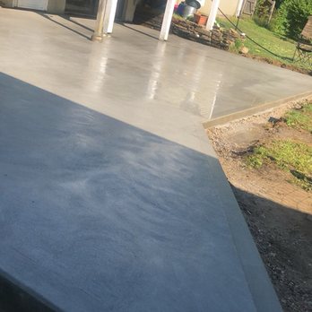 Baker Excavating and Construction - Concrete patio complete! - Excavation Services Near Me - Northampton, Massachusetts