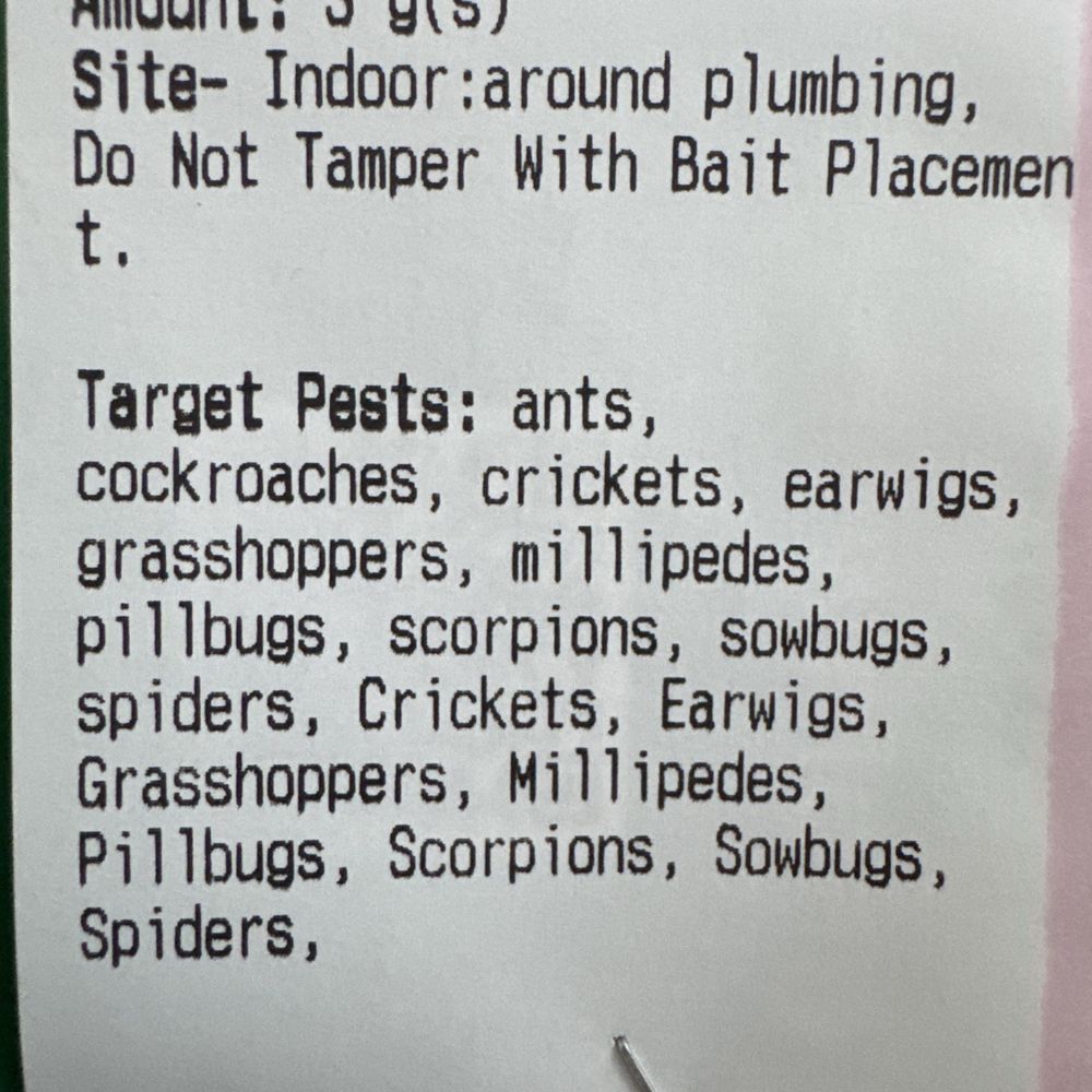 Partial treatment ticket they give you after service.