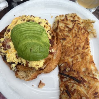 Harbor Cafe - Open face croissant breakfast sandwich - American Near Me - Santa Cruz, California Harbor Cafe - Open face croissant breakfast sandwich - American Near Me - Santa Cruz, California