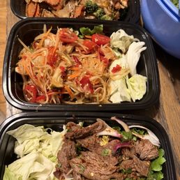 Wife and I ate most of the food before the photo's. lol these are the left overs after being full