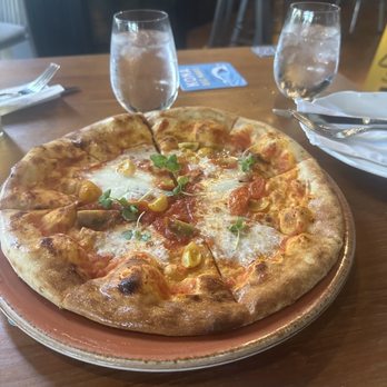 Herringbone Waikiki - marg pizza- kinda bland - Seafood Near Me - Honolulu, Hawaii