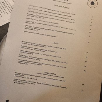 Interstellar - Dinner Menu - Coffee & Tea Near Me - Santa Monica, California