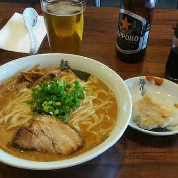 Menya le Nood - Extra large goma ramen and gyoza set (minus 1 gyoza). - Ramen Near Me - Honolulu, Hawaii