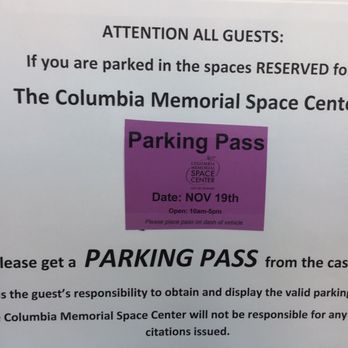 Columbia Memorial Space Center - Free Parking - Museums Near Me - Downey, California