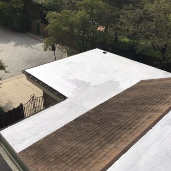 Rodawold - Flat roof coated with aluminum fibered coating - Roofing Near Me Rodawold - Flat roof coated with aluminum fibered coating - Roofing Near Me