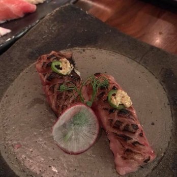 MF Sushi - My 1 out of 3 shining stars: Wagyu Aburi. The 7 other stars are dim-lighting due to horrible customer service (read my review) - Sushi Bars Near Me - Houston, Texas MF Sushi - My 1 out of 3 shining stars: Wagyu Aburi. The 7 other stars are dim-lighting due to horrible customer service (read my review) - Sushi Bars Near Me - Houston, Texas