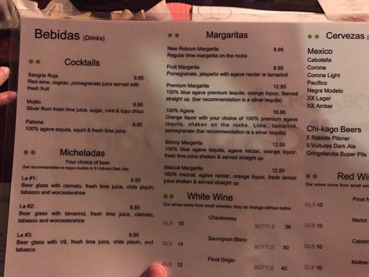 Menu photo 2 NRebozo Forest Park, IL Menu photo 2 NRebozo Forest Park, IL