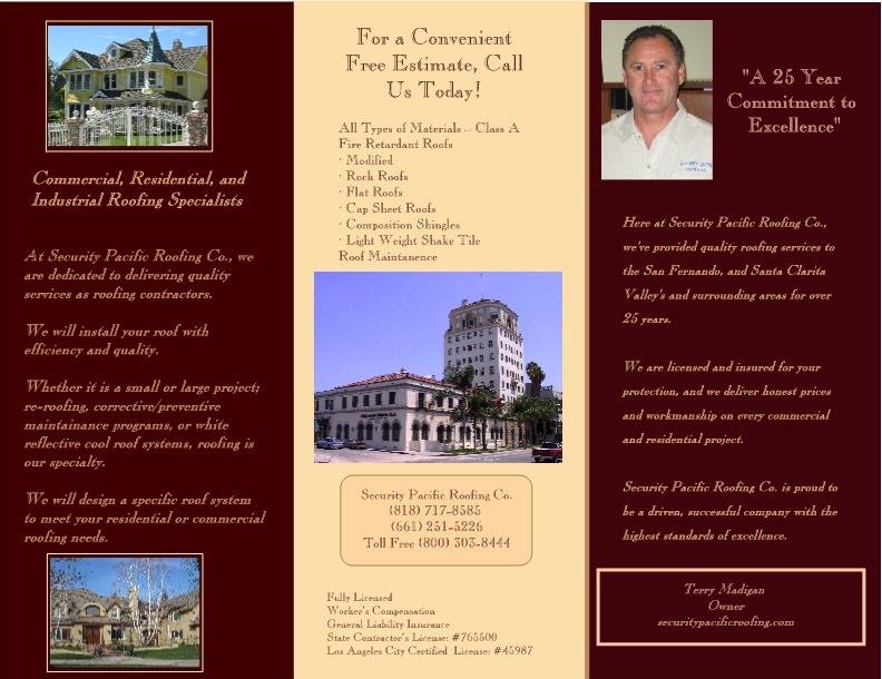SECURITY PACIFIC ROOFING Updated August 2024 4335 Van Nuys Blvd