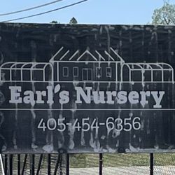 Earl's Nursery - Road sign