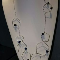 Urban Tribe - Silver and lapis lazuli necklace by local designer Nelson Enrique. Available at Urban Tribe Boutique.