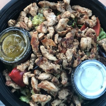 DishDash - Mediterranean salad with Shawarma chicken - Middle Eastern Near Me - Sunnyvale, California