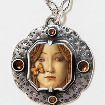 Vale Craft Gallery - "Pendant", Bijou Graphique, Sterling silver and mixed media - Art Galleries Near Me - Chicago, Illinois Vale Craft Gallery - "Pendant", Bijou Graphique, Sterling silver and mixed media - Art Galleries Near Me - Chicago, Illinois